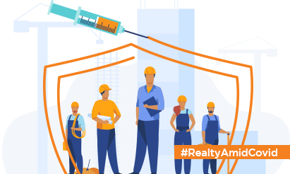 COVID Vaccine for Construction Workers by CREDAI