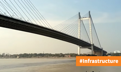 The most beautiful second bridge-Vidyasagar Setu, Kolkata